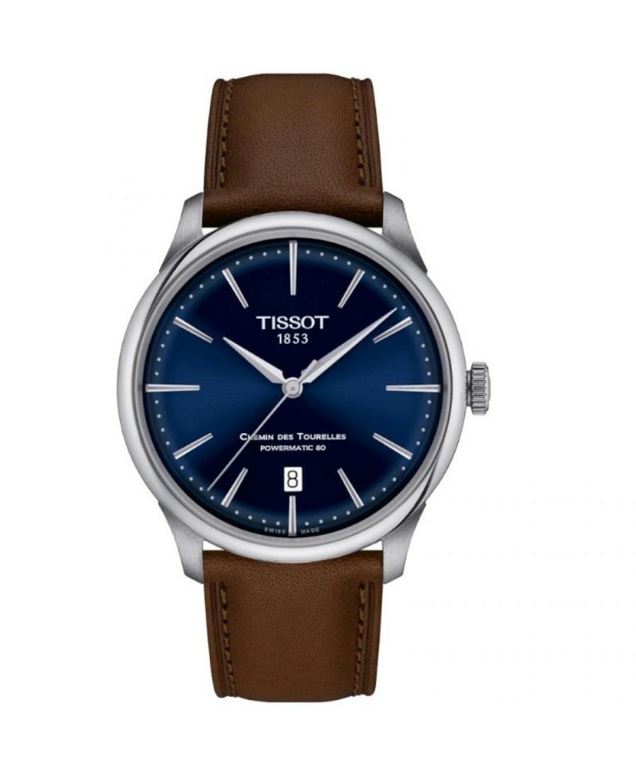 Men Classic Luxury Swiss Automatic Analog Watch TISSOT T139.807.16.041.00 Blue Dial 39mm