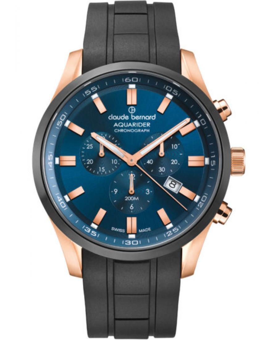 Men Swiss Quartz Watch Chronograph CLAUDE BERNARD 10222 37RNCA BUIR1