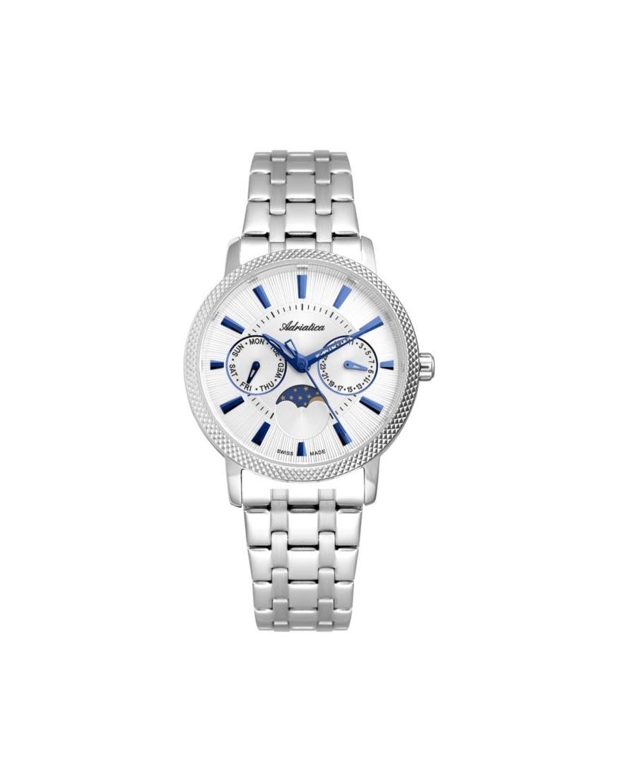 Woomen Classic Analog Quartz Watch Adriatica Metal Bracelet