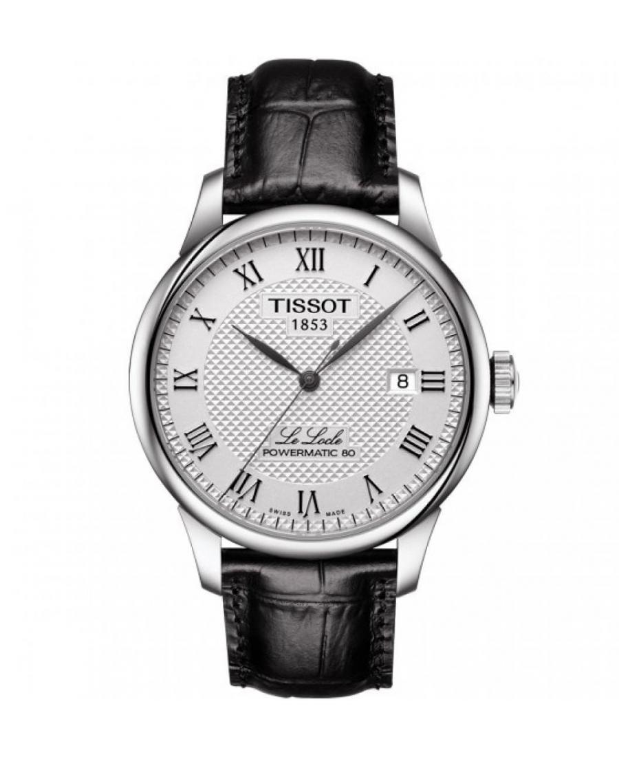 Men Classic Swiss Automatic Analog Watch TISSOT T006.407.16.033.00 Silver Dial 39.3mm