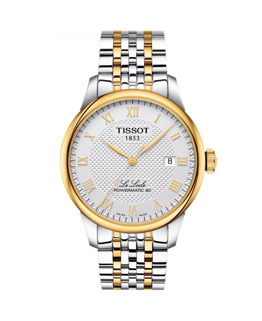 Men Classic Luxury Swiss Automatic Analog Watch TISSOT T006.407.22.033.01 Grey Dial 39.3mm