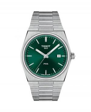 Mężczyźni klasyczny Szwajcar kwarcowy analogowe Zegarek TISSOT T137.410.11.091.00 Zielony Dial 40mm