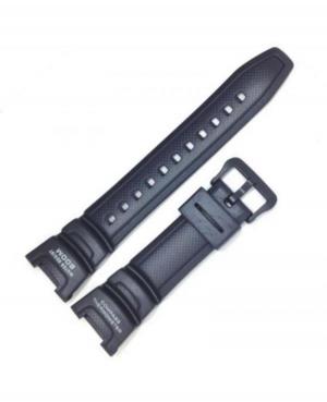 Watch Strap CASIO 10304195 Plastic / Rubber czarny Tworzywo sztuczne/guma Czarny 24 mm