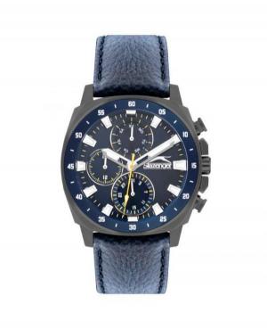 Mężczyźni klasyczny kwarcowy analogowe Zegarek SLAZENGER SL.9.2293.2.03 Niebieska Dial 45mm