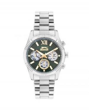 Mężczyźni klasyczny kwarcowy analogowe Zegarek SLAZENGER SL.9.2316.2.03 Zielony Dial 45mm