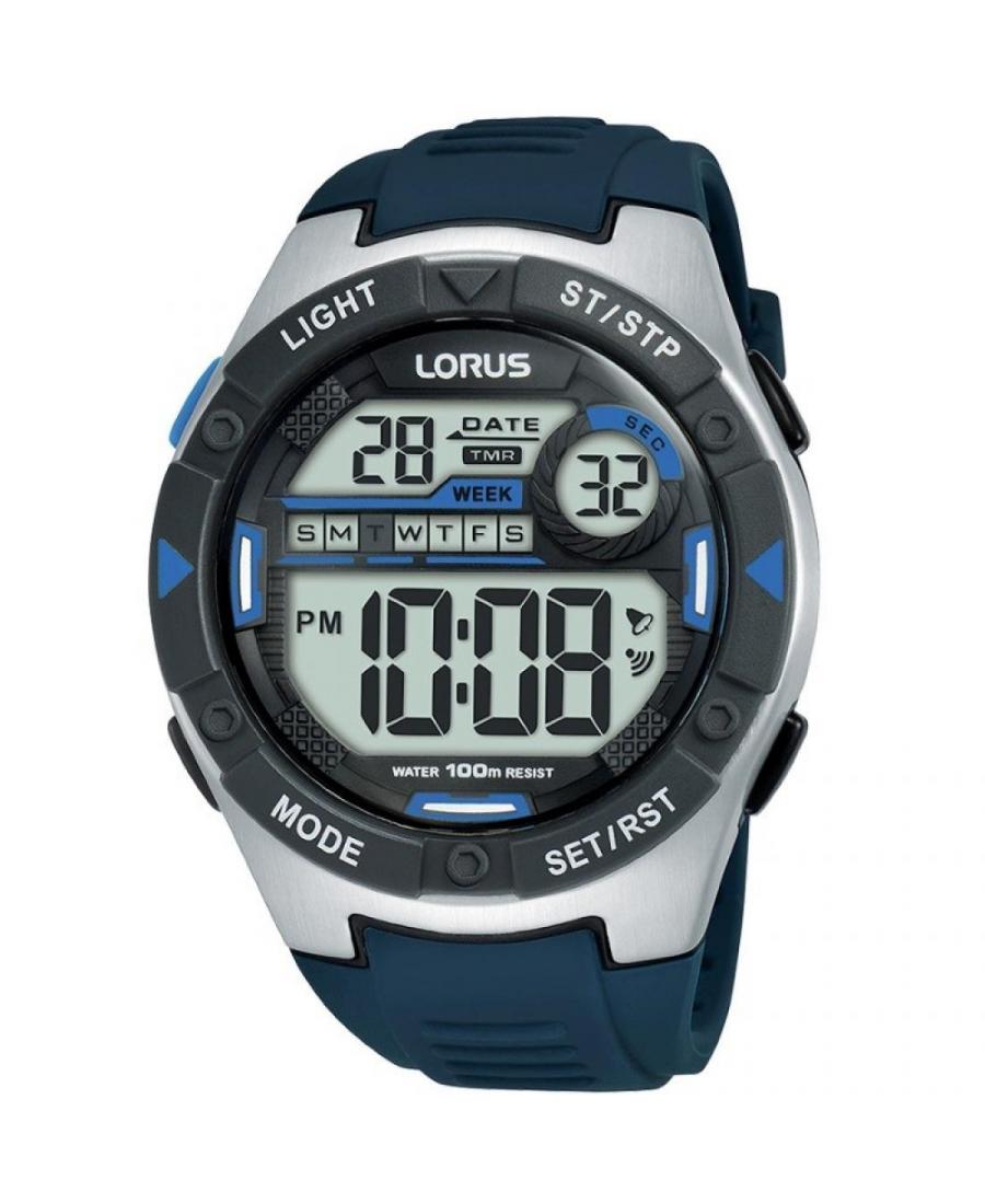 Мужские Спортивные Японские Кварцевый Цифровой Часы Timer LORUS R2395MX-9 Серый Dial 50mm