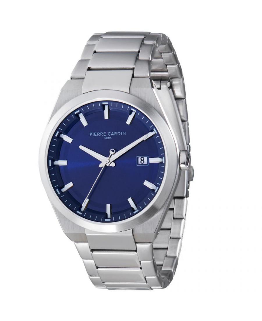 Mężczyźni klasyczny kwarcowy analogowe Zegarek PIERRE CARDIN CML.0016 Niebieska Dial 42mm