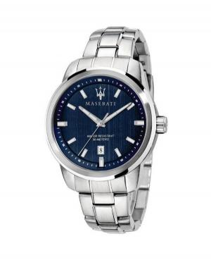 Mężczyźni klasyczny kwarcowy analogowe Zegarek MASERATI R8853121004 Niebieska Dial 44mm