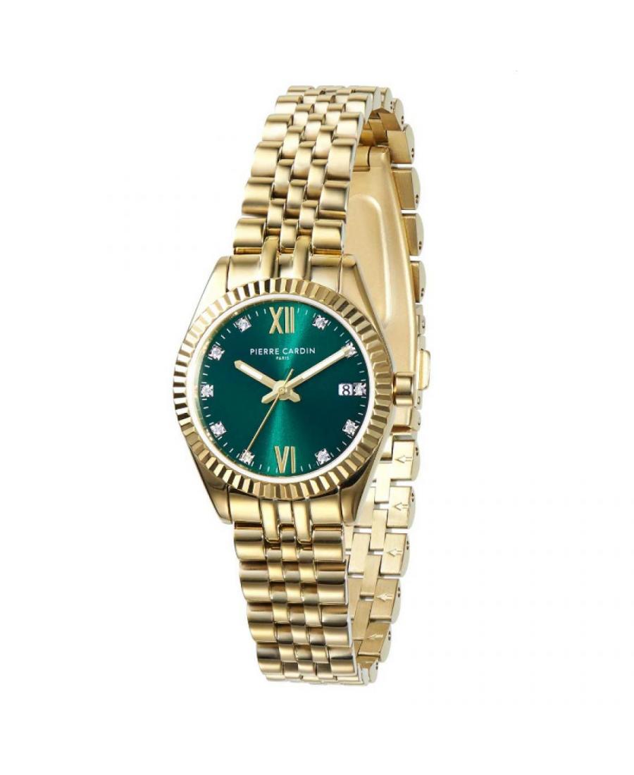 Kobiety klasyczny kwarcowy analogowe Zegarek PIERRE CARDIN COP.1000 Zielony Dial 28mm