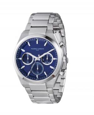 Mężczyźni klasyczny kwarcowy analogowe Zegarek PIERRE CARDIN CML.0001 Niebieska Dial 42mm