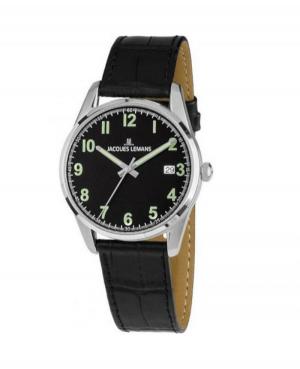 Mężczyźni klasyczny kwarcowy analogowe Zegarek JACQUES LEMANS 1-2070A Czarny Dial 39mm