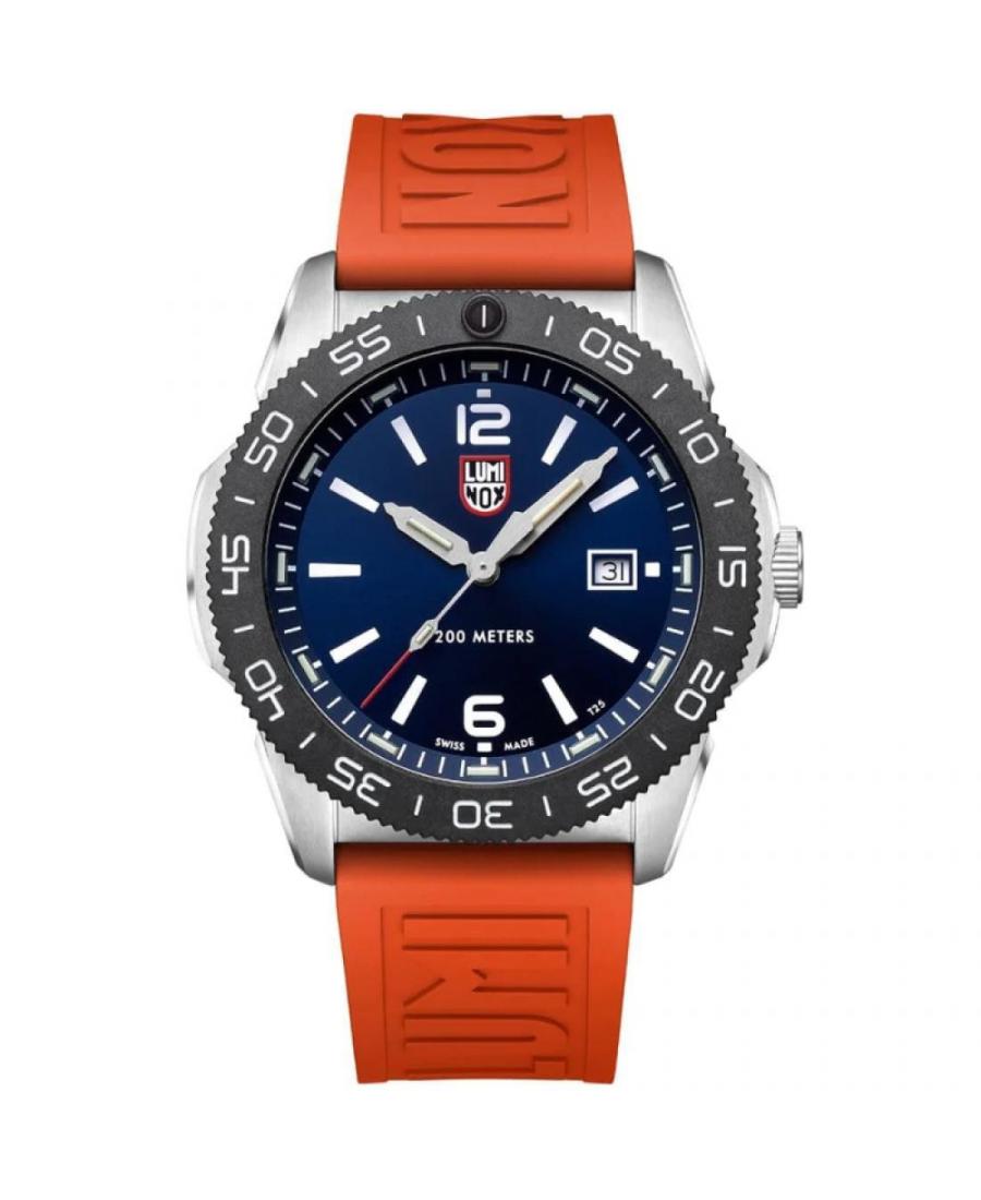 Men Diver Swiss Quartz Analog Watch LUMINOX XS.3123.RF Blue Dial 44mm