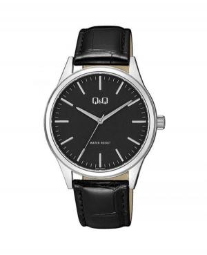 Men Classic Quartz Watch Q&Q Q59A-004PY Black Dial