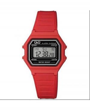 Women Sports Functional Japan Quartz Digital Watch Alarm Q&Q M173J021Y Grey Dial 34mm