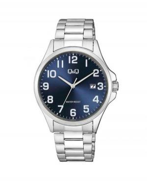 Men Classic Quartz Watch Q&Q A480J215Y Blue Dial