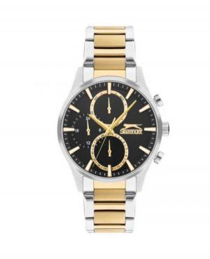 Mężczyźni klasyczny kwarcowy analogowe Zegarek SLAZENGER SL.9.2283.2.04 Czarny Dial 43mm