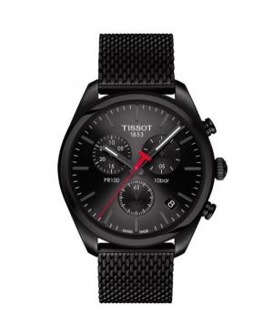Men Classic Swiss Quartz Analog Watch Chronograph TISSOT T101.417.33.051.00 Black Dial 41mm