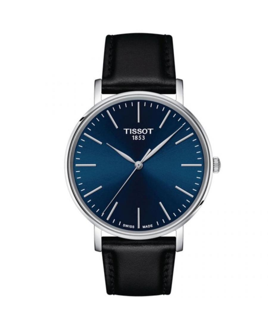 Men Swiss Classic Quartz Watch Tissot T143.410.16.041.00 Blue Dial