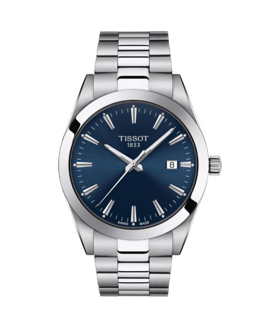 Men Swiss Classic Quartz Watch Tissot T127.410.11.041.00 Blue Dial
