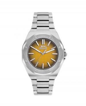Mężczyźni klasyczny kwarcowy analogowe Zegarek SLAZENGER SL.9.2305.1.03 Żółty Dial 43mm
