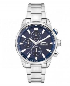 Mężczyźni klasyczny kwarcowy analogowe Zegarek SLAZENGER SL.9.2272.2.02 Niebieska Dial 43mm