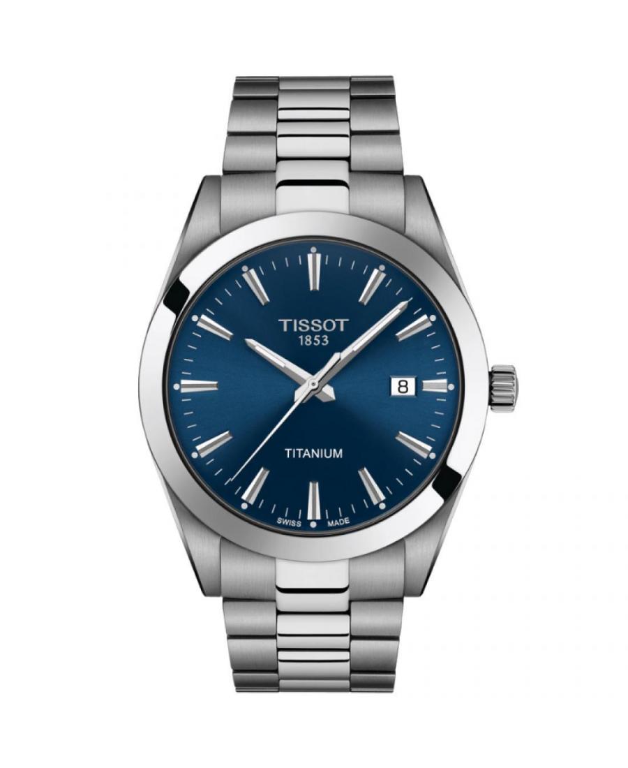 Men Swiss Classic Quartz Watch Tissot T127.410.44.041.00 Blue Dial