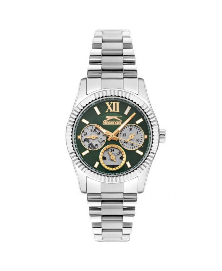 Kobiety klasyczny kwarcowy analogowe Zegarek SLAZENGER SL.9.2317.4.03 Zielony Dial 34mm