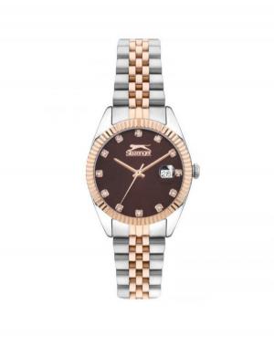 Kobiety klasyczny kwarcowy analogowe Zegarek SLAZENGER SL.9.2240.3.07 Brązowy Dial 31mm