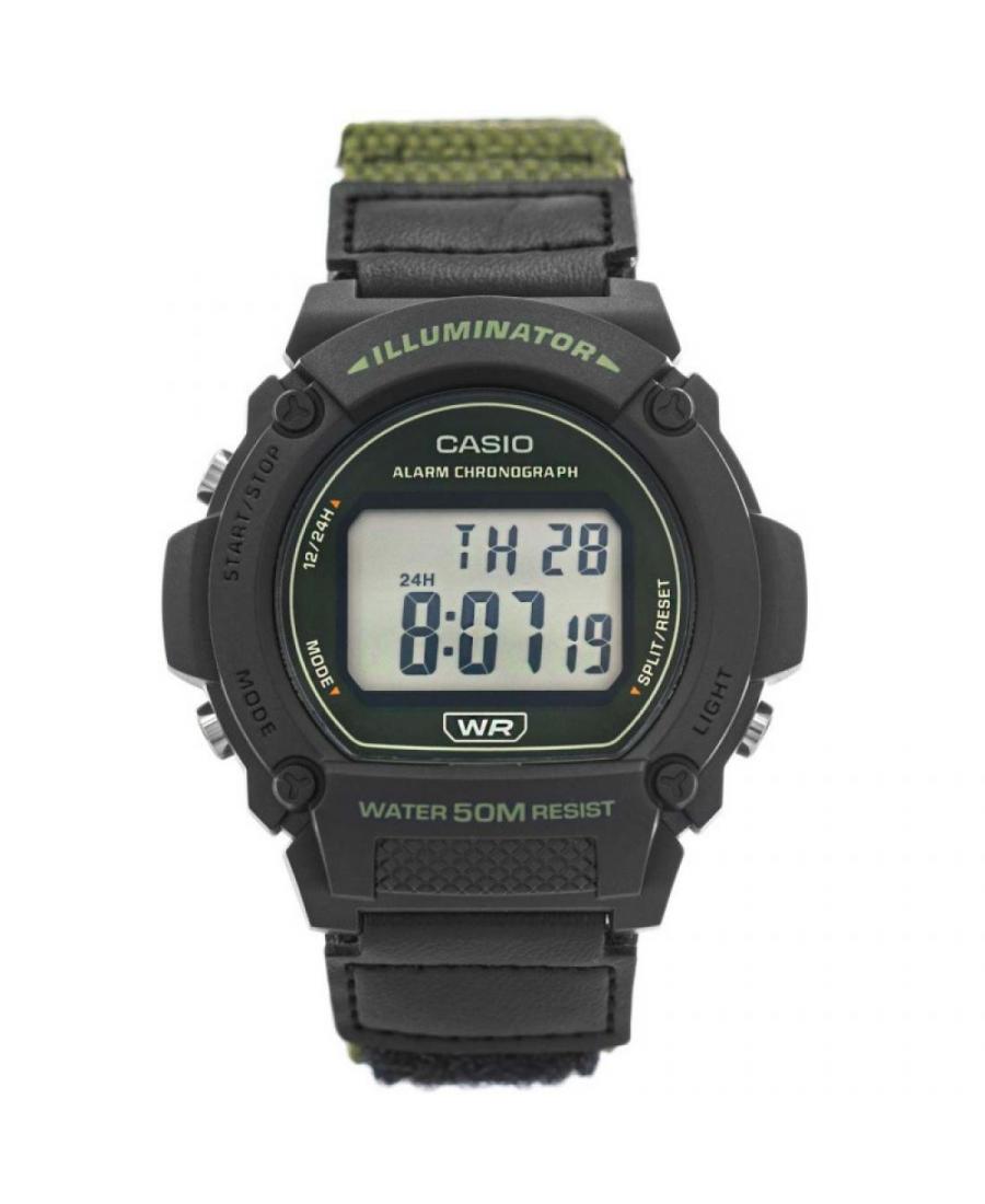 Men Sports Functional Japan Quartz Digital Watch Alarm CASIO W-219HB-3AVEF Grey Dial 47mm