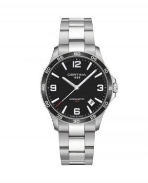 Men Classic Swiss Quartz Analog Watch CERTINA C033.851.11.057.00 Black Dial 41.5mm