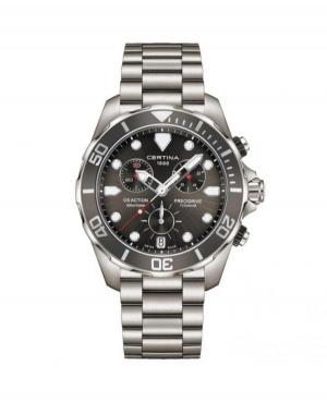 Mężczyźni Moda Diver Luxury Szwajcar kwarcowy analogowe Zegarek Chronograf CERTINA C032.417.44.081.00 Czarny Dial 43mm