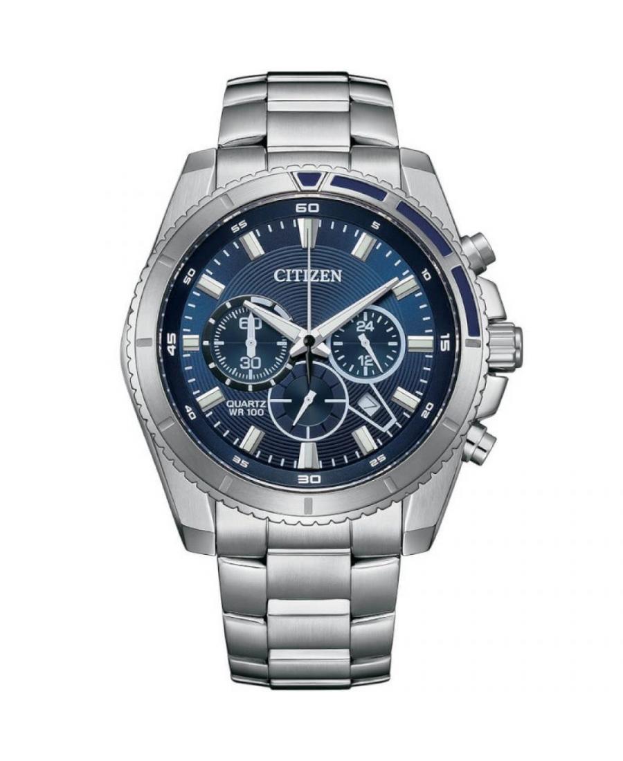 Buy Men Sports Japan Quartz Analog Watch Chronograph CITIZEN AN8201 57L Blue Dial Best price in store Vigriwatch