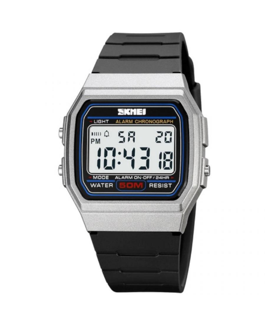 Buy Men Sports Functional Quartz Digital Watch Alarm SKMEI 2042SI Grey Dial 44.5mm Best price in store Vigriwatch