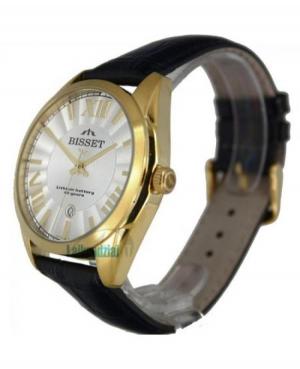 Men Classic Swiss Quartz Watch BISSET BS25C15MGWHBK White Dial 45mm