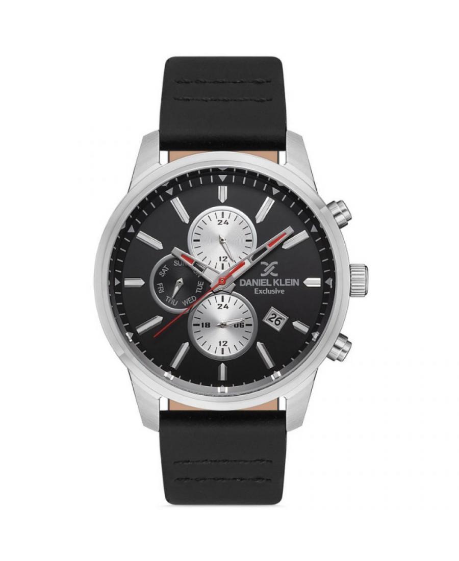 Buy Men Fashion Quartz Analog Watch DANIEL KLEIN DK.1.12817 2 Black Dial 45mm Best price in store Vigriwatch