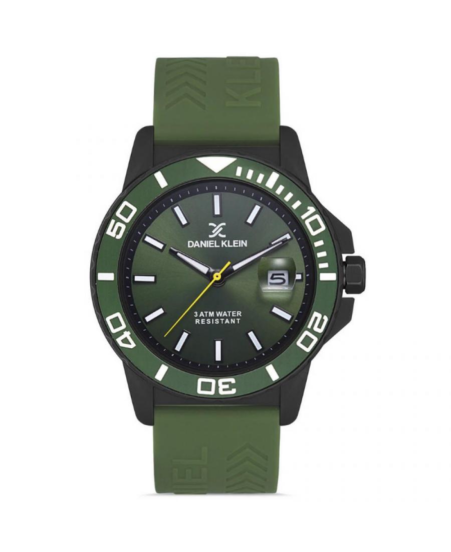 Buy Men Sports Quartz Analog Watch DANIEL KLEIN DK.1.12869 6 Green Dial 44mm Best price in store Vigriwatch