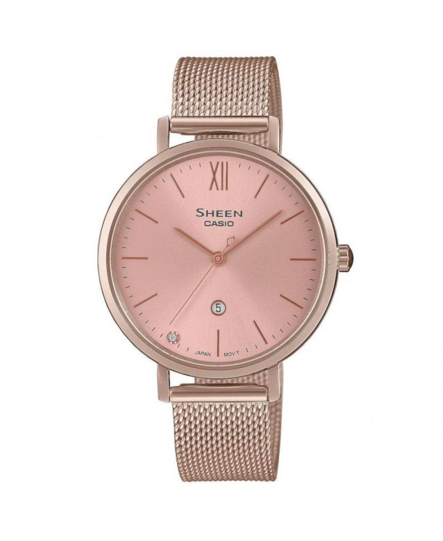 Buy Women Classic Japan Quartz Analog Watch CASIO SHE 4539CM 4AUER Rosegold Dial 34mm Best price in store Vigriwatch