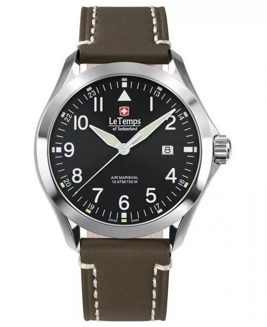 Чоловічий Швейцарський Наручний Годинник LE TEMPS LT1040.01BL16