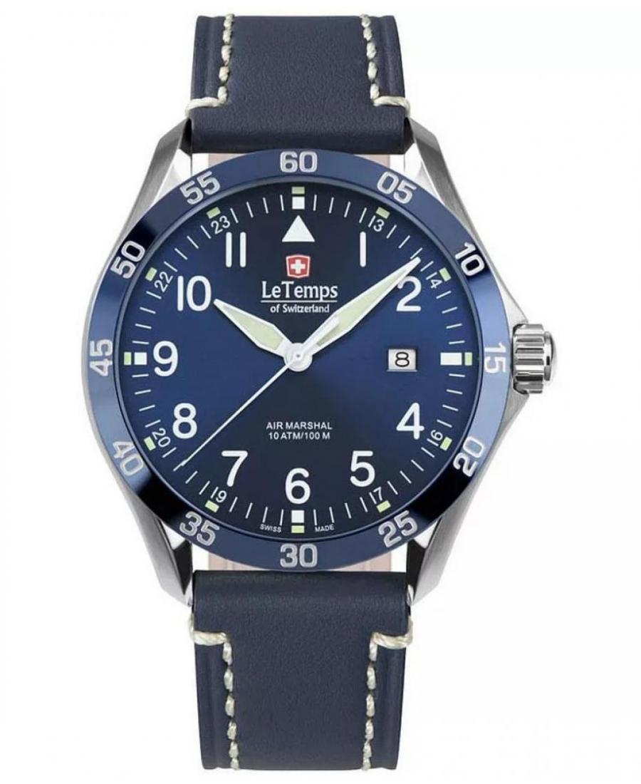 Чоловічий Швейцарський Наручний Годинник LE TEMPS LT1040.13BL17