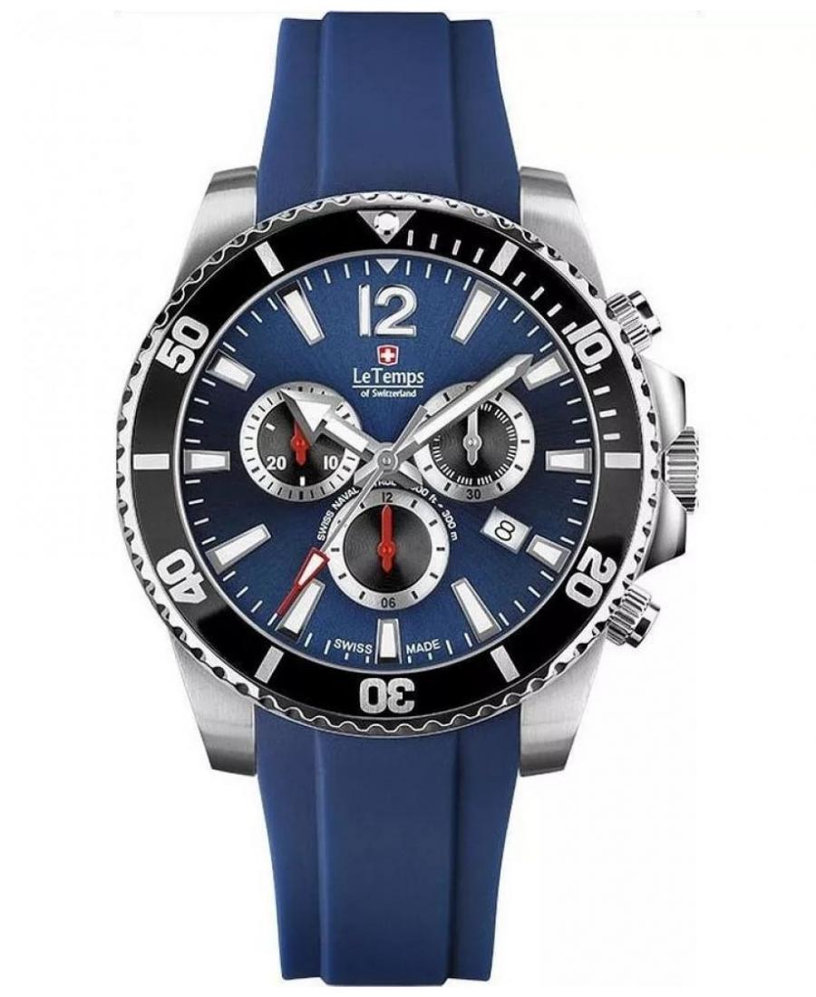 Vyriškas Diver Swiss Kvarcinis Watch Chronograph LE TEMPS LT1044.13BR03