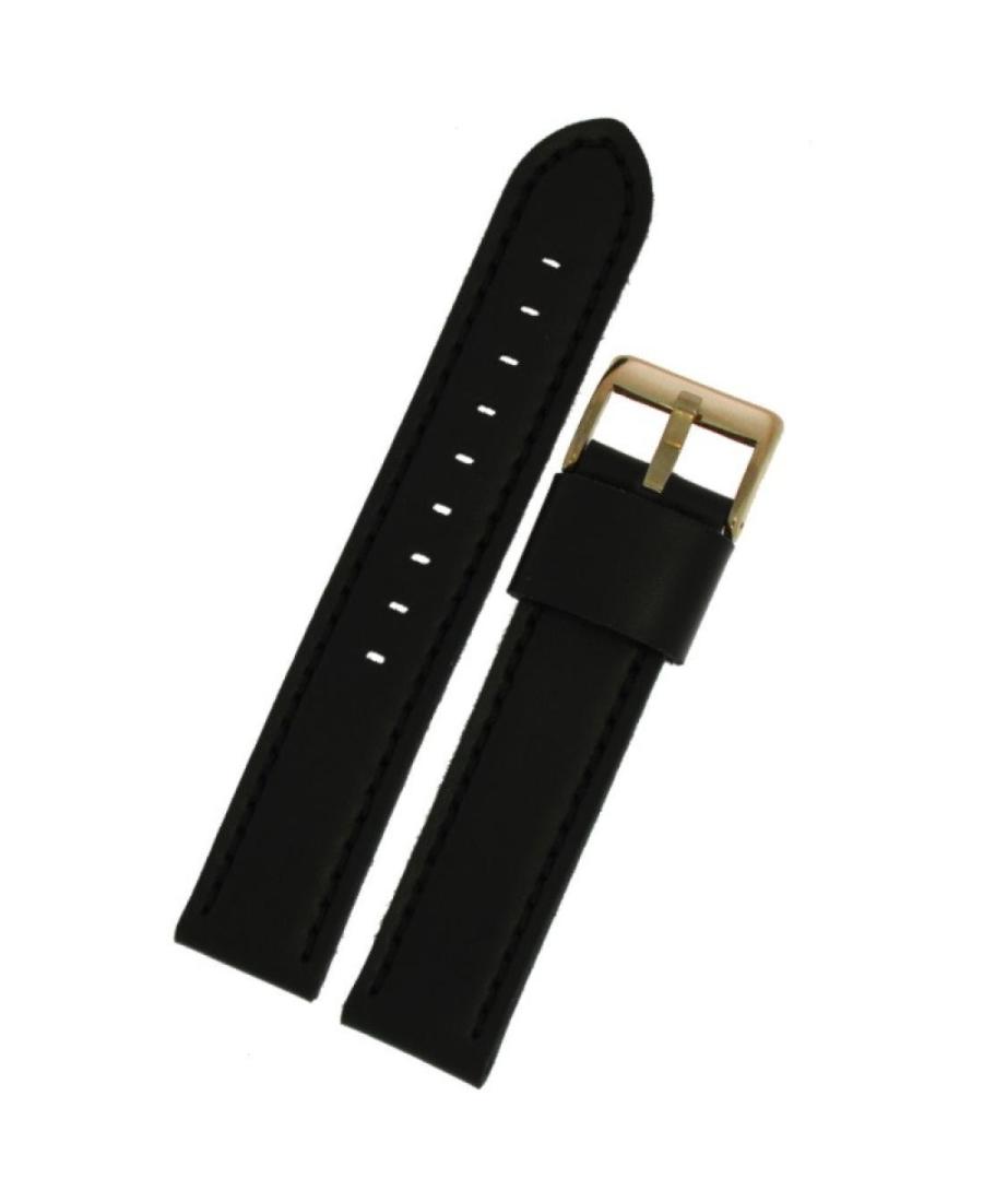 Watch Strap Diloy 415.R01.18 Black Juoda 18 mm