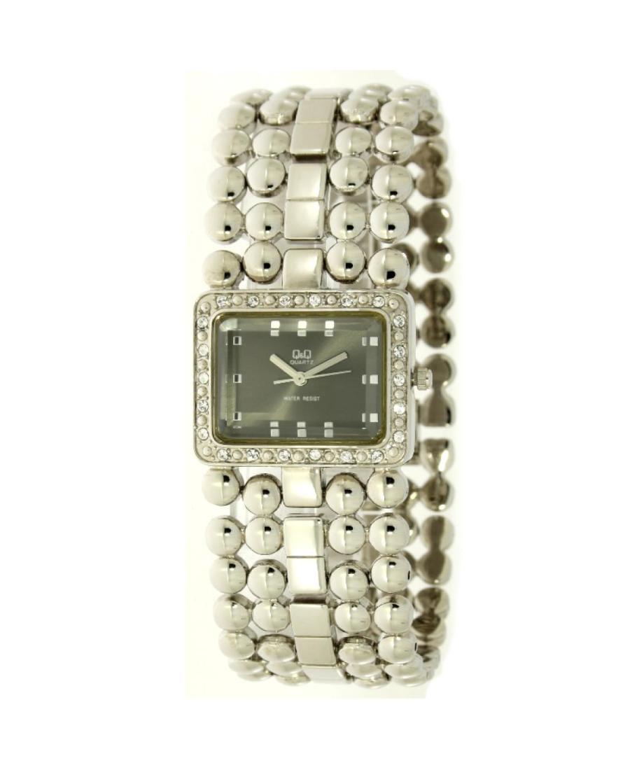 Women Fashion Japan Quartz Analog Watch Q&Q Q&Q F153-202 Černá Dial 30mm