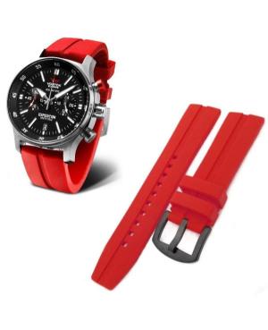 VOSTOK EUROPE VE-EXS.SL.06.22.B Силикон Красный 22 мм изображение 1