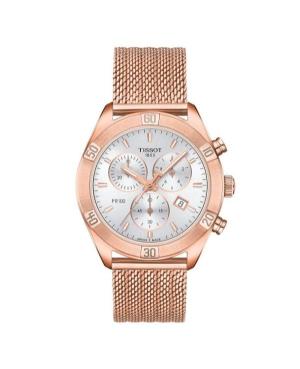 Kobiety klasyczny sportowy Szwajcar kwarcowy analogowe Zegarek Chronograf TISSOT T101.917.33.031.00 Srebrna Wybierz 38mm