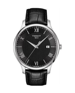 Vyriškas Klasikinis Swiss Kvarcinis Rodyklinis Watch TISSOT T063.610.16.058.00 Juodas Dial 42mm