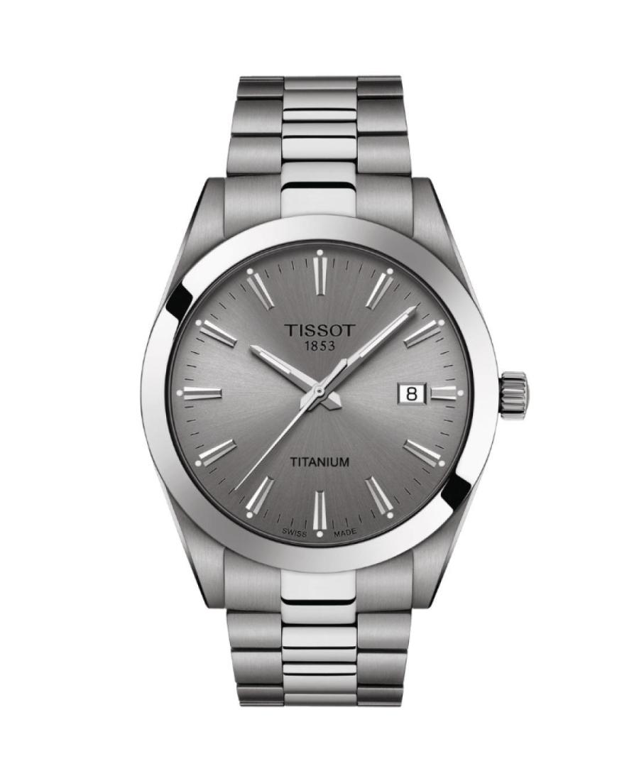 Men Classic Swiss Quartz Watch TISSOT T127.410.44.081.00 Silver color Dial 40mm