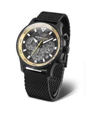 Men Sports Diver Eco-Drive Analog Watch VOSTOK EUROPE VR42-592C763Br Silver color Dial 43mm