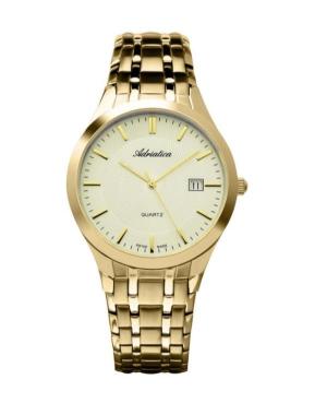 Men Classic Analog Swiss Quartz Watch ADRIATICA Gold color Dial A1236.1111Q