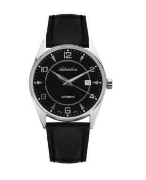 Vyriškas Classic Analog Swiss Kvarcinis - elektroninis, Solar Watch ADRIATICA Juodas Dial 40mm A8142.5254A