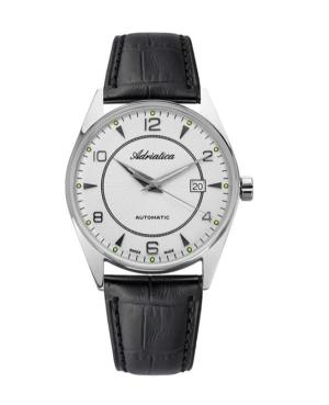 Mężczyźni Classic Analog Szwajcar automatyczny Zegarek ADRIATICA Srebrna Wybierz A8142.5253A